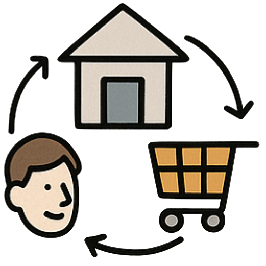 Ökonomie/Haushalt – Symbol