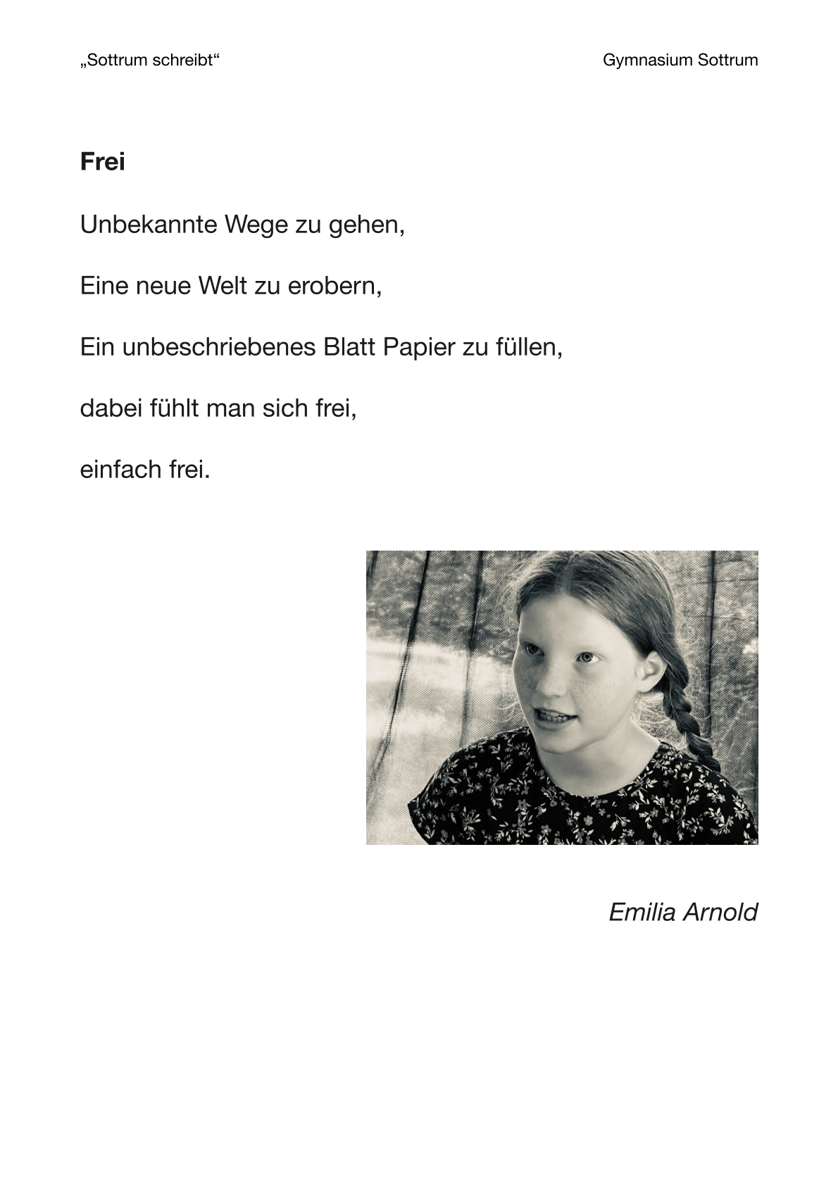 Gedicht – Arnold (Vorschau)