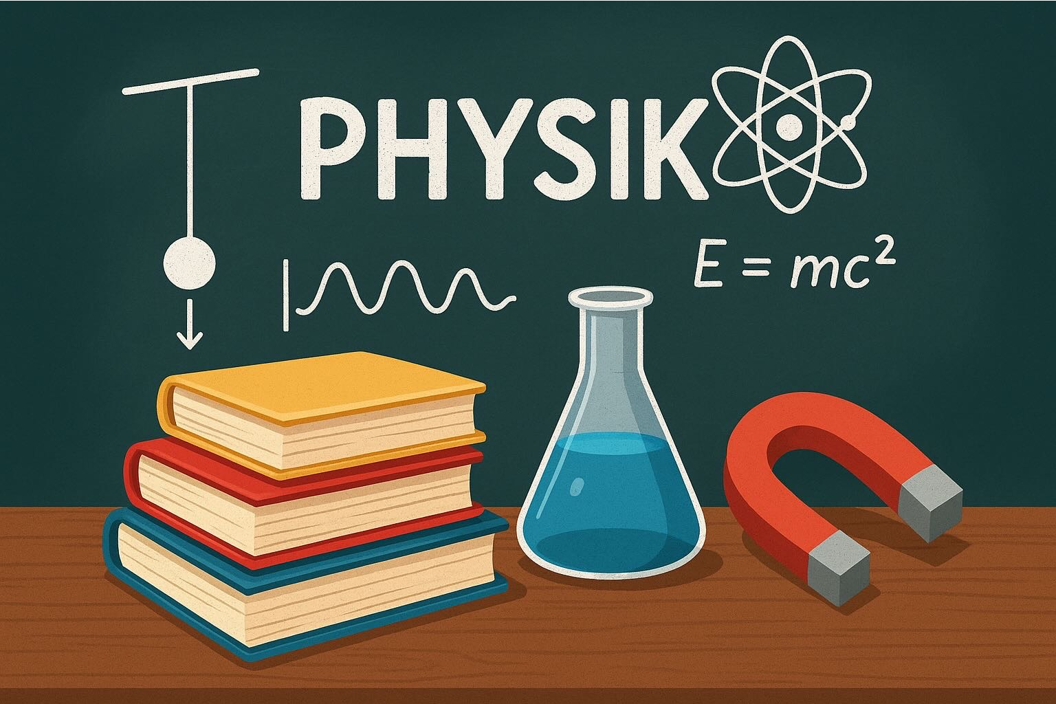 Physik – Symbolgrafik