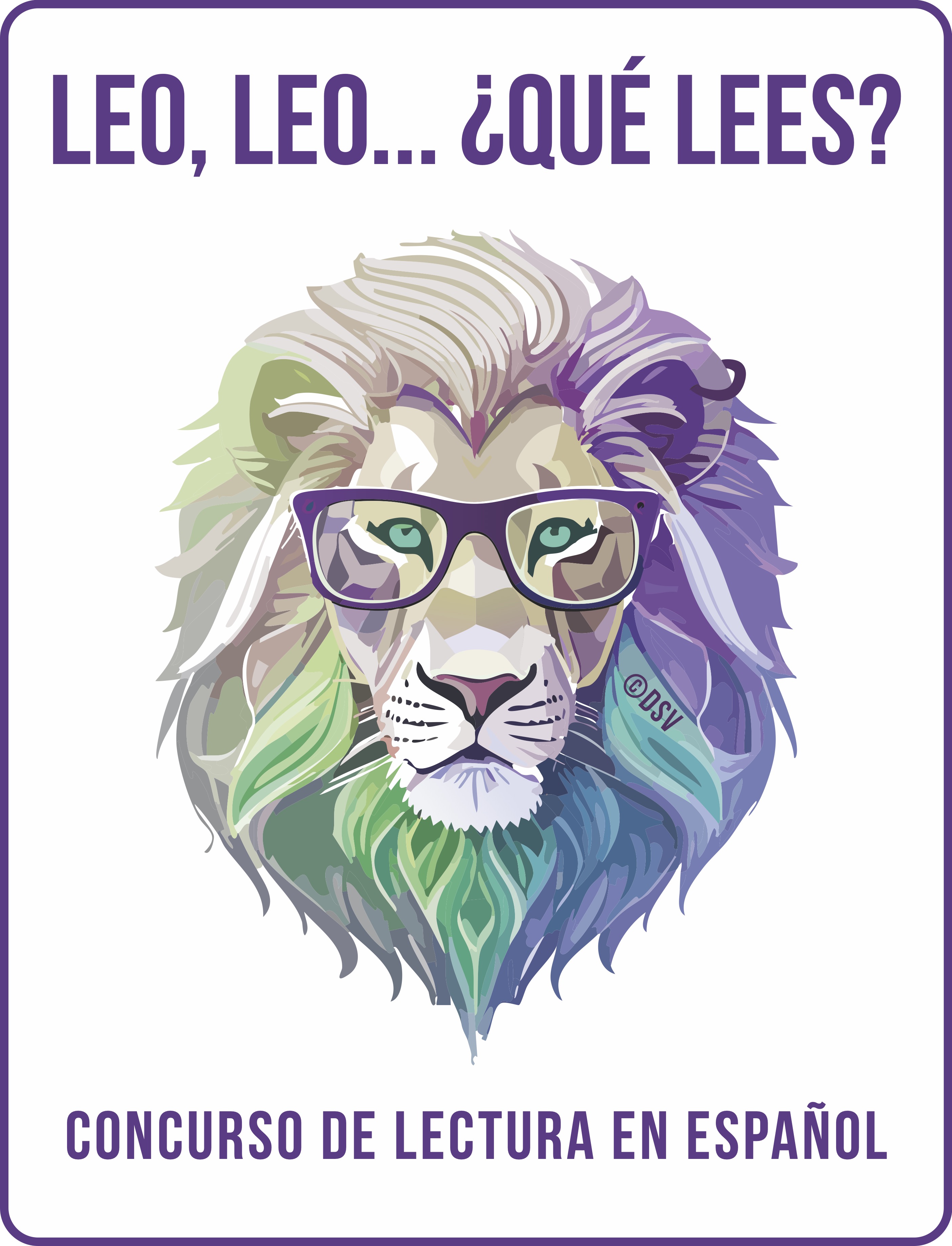 Logo des Vorlesewettbewerbs „Leo, leo … ¿qué lees?“